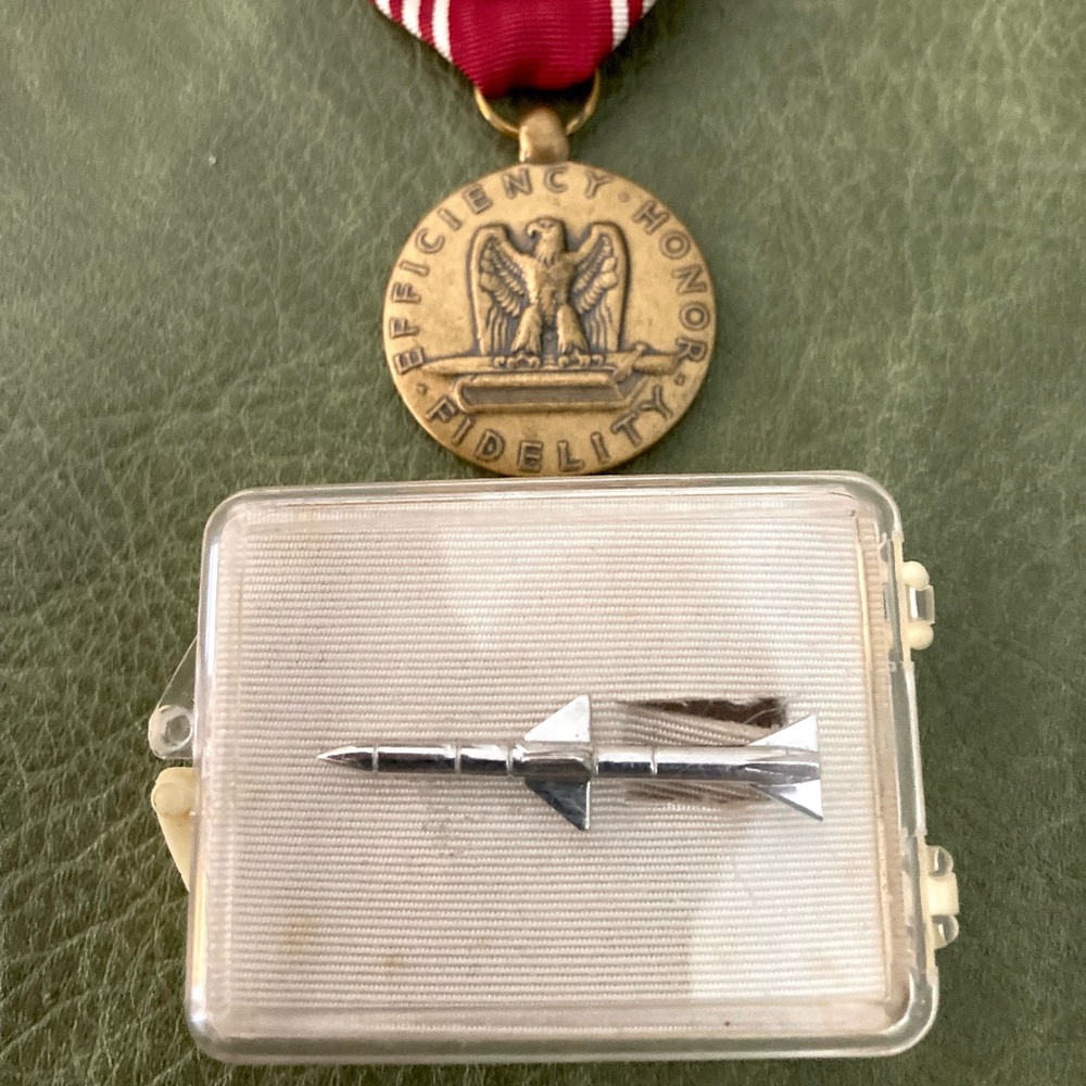 “Symbols of Security” presentation tie clasp, Raytheon Polaris Missile System